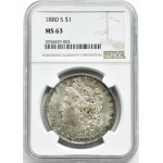 USA, Morgan, $1880, Philadelphia, NGC MS63