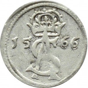 Zygmunt II August, dwudenar 1566, Wilno, dwukrotnie uderzone cyfry 66