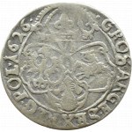 Zikmund III Vasa, šestipence 1626, erb půlkozy, Krakov