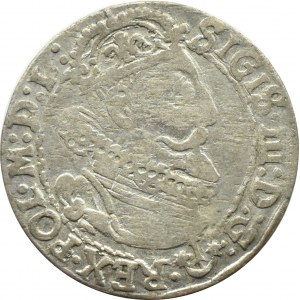 Sigismund III. Wasa, Sechspfennig 1624, Datierungspunkt, Krakau