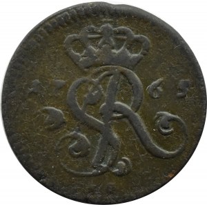 Stanislaw A. Poniatowski, penny 1765 VG, Krakow, rare