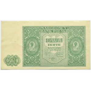 Polsko, RP, 2 zloté 1946, světle zelená, Varšava