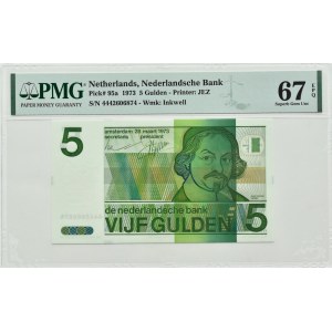Netherlands, 5 guilders 1973, Amsterdam, PMG 67 EPQ