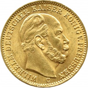 Deutschland, Preußen, Wilhelm I., 20 Mark 1872 C, Frankfurt am Main, UNC