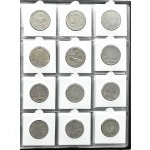 Polsko, Polská lidová republika, série mincí z let 1959-1994 v pouzdrech ve spínací skříňce