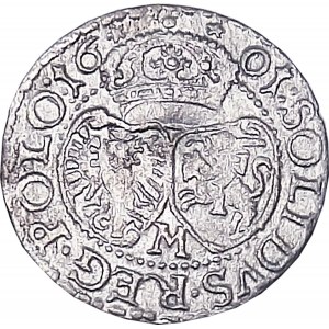 Zygmunt III Waza, shellac, 1601 with letter M, Malbork