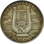 Estonia, 1 crown 1933, Harp, Tallinn