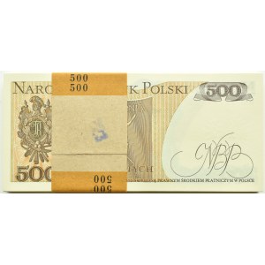 Poland, PRL, bank parcel of 500 zloty 1982, Warsaw, GG series, UNC