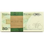 Polsko, PRL, bankovní balík 50 zlotých 1988, Varšava, série GG, UNC