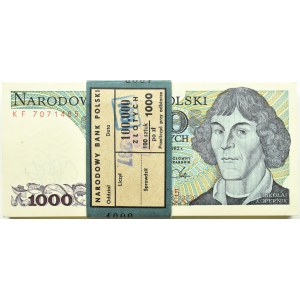 Poland, PRL, bank parcel 1000 zloty 1982, Warsaw, KF series, UNC