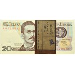 Poland, PRL, bank parcel 20 zloty 1982, Warsaw, AH series, UNC
