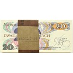 Polsko, PRL, bankovní balík 20 PLN 1982, Varšava, série AH, UNC