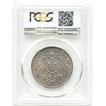 Německo, Sasko, Bitva u Lipska 1813-1913, 3 marky 1913, PCGS MS65