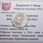 Sigismund I the Old, half-penny 1511, Cracow