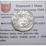 Zygmunt I Stary, grosz 1529, Kraków