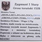 Zikmund I. Starý, penny 1528, Toruň