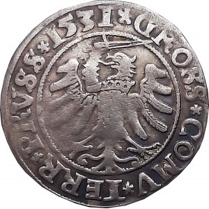 Zikmund I. Starý, groš 1531, Toruň PRV