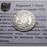 Sigismund I. der Alte, Pfennig 1531, Toruń SCHÖN