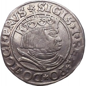 Sigismund I the Old, penny 1532, Toruń BEAUTIFUL