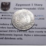 Sigismund I the Old, penny 1532, Toruń BAD