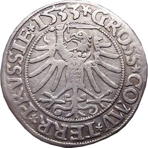 Sigismund I the Old, penny 1533, Toruń BAD