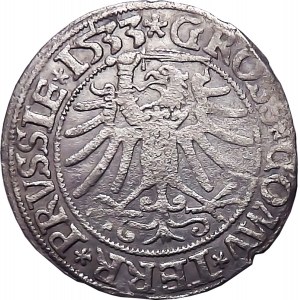 Sigismund I the Old, penny 1533, Toruń RZADKI