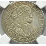 Austria, Leopold I, 15 krajcars 1664 CA, Vienna, NGC AU Details