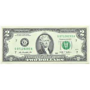 USA, $2 2009 G Chicago, Series A, UNC