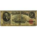USA, 2 dolary 1917, T. Jefferson, série B/D, velký formát