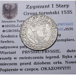 Zikmund I. Starý, penny 1535, Toruń OKAZOWY