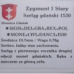 Zygmunt I the Old, 1530 shekel, Gdansk, Poland