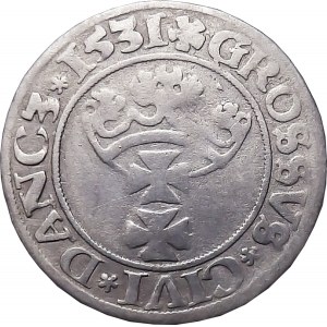 Zikmund I. Starý, penny 1531, Gdaňsk PR