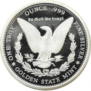 USA, Morgan, ounce of silver, Golden State Mint