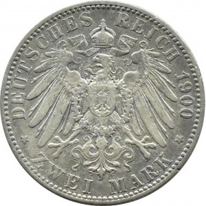 Germany, Prussia, Wilhelm II, 2 marks 1900 A, Berlin