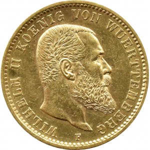 Niemcy, Wirtembergia, Wilhelm II, 20 marek 1900 F, Stuttgart