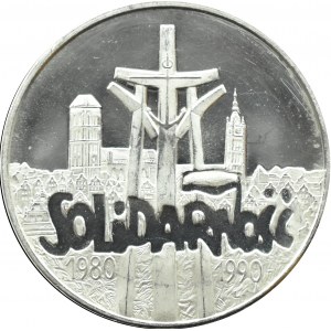 Poland, Third Republic, 100000 zloty 1990, Solidarity type A, Warsaw, UNC-.