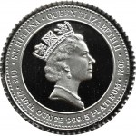 St. Helena Island, Elizabeth II, £10 2021, 1/10 ounce platinum, UNC
