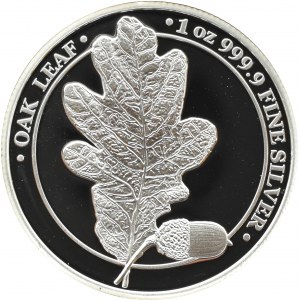 Germania, 5 marks 2019, Oak Leaf, silver ounce, UNC