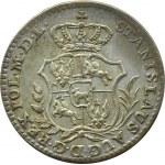 Stanislaw A. Poniatowski, 2 silver pennies (half gold) 1766 F.S., Warsaw, BEAUTIFUL!