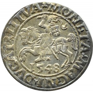 Sigismund II Augustus, half-penny 1548, Vilnius, LITVA/LI, OKAZOWY