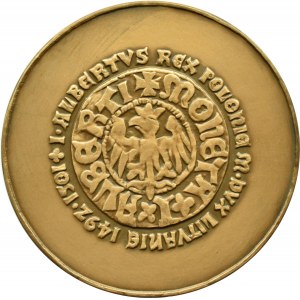 Poland, Jagiellonians, royal series medal, Jan Olbracht, bronze, 70 mm