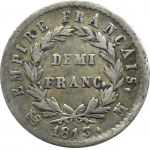 Francie, Napoleon I. Bonaparte, 1/2 franku 1813 M, Toulouse