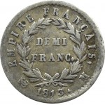 France, Napoleon I Bonaparte, 1/2 franc 1813 M, Toulouse