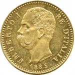 Italy, Umberto I, 20 lire 1885, Turin, BEAUTIFUL and RARE