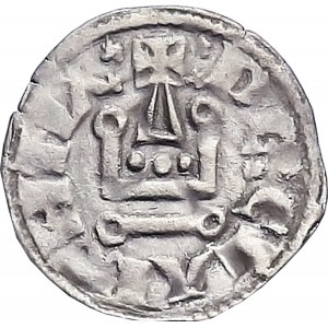 Karol I lub II z Anjou (Andegaweński), denar 1278-1289, Księstwo Achai