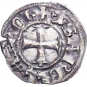 Isabella of Villehardouin, denarius 1289-1307, Duchy of Achaia