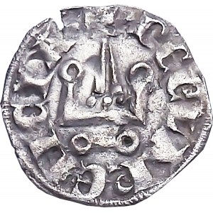 Isabella z Villehardouinu, denár 1289-1307, Achájské vévodství
