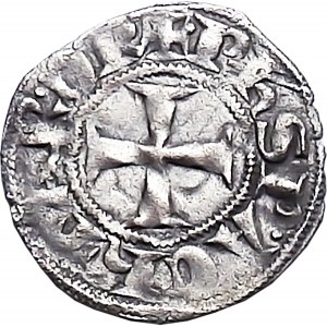 Philip II of Taranto, denarius 1307-1313, Principality of Achaia
