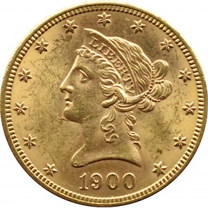 USA, Eagle, $10 1900, Philadelphia, UNC