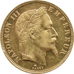 France, Napoleon III, 50 francs 1864 A, Paris